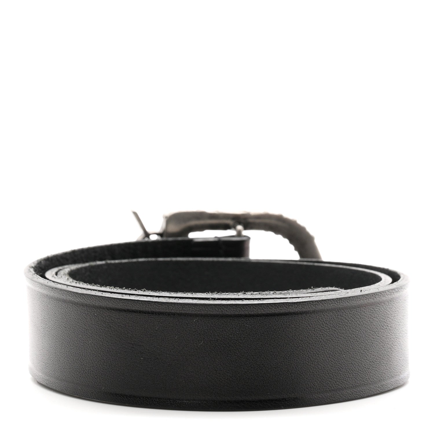 Saint Laurent Calfskin Monogram Celtique 75 30 Belt Black 2 of 7