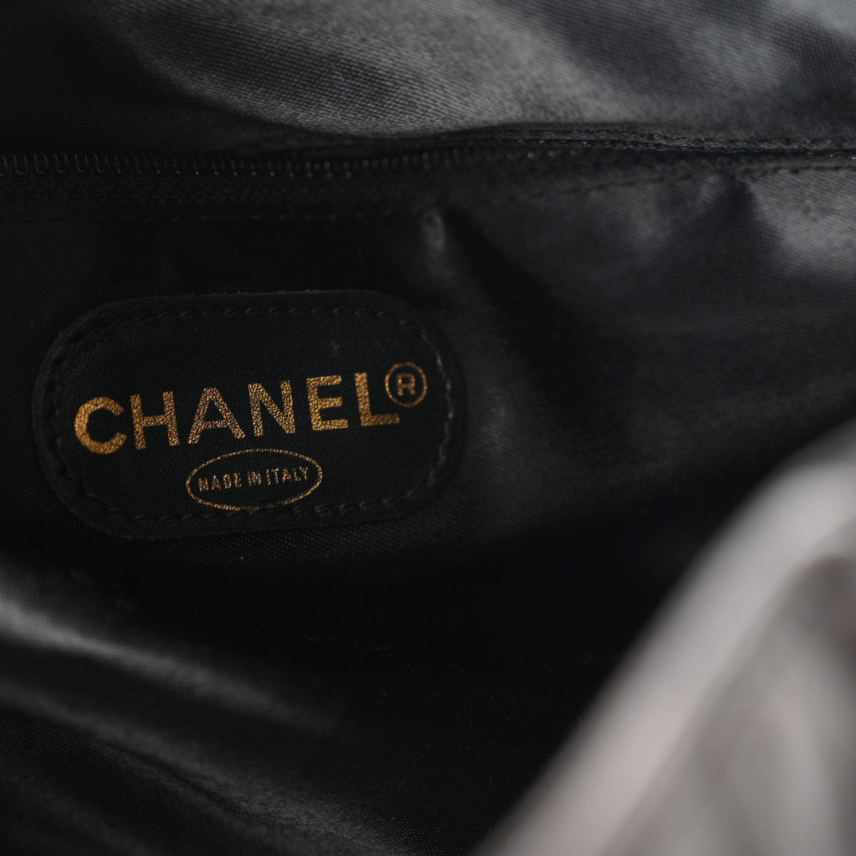 Lambskin Quilted Drawstring Backpack Brown