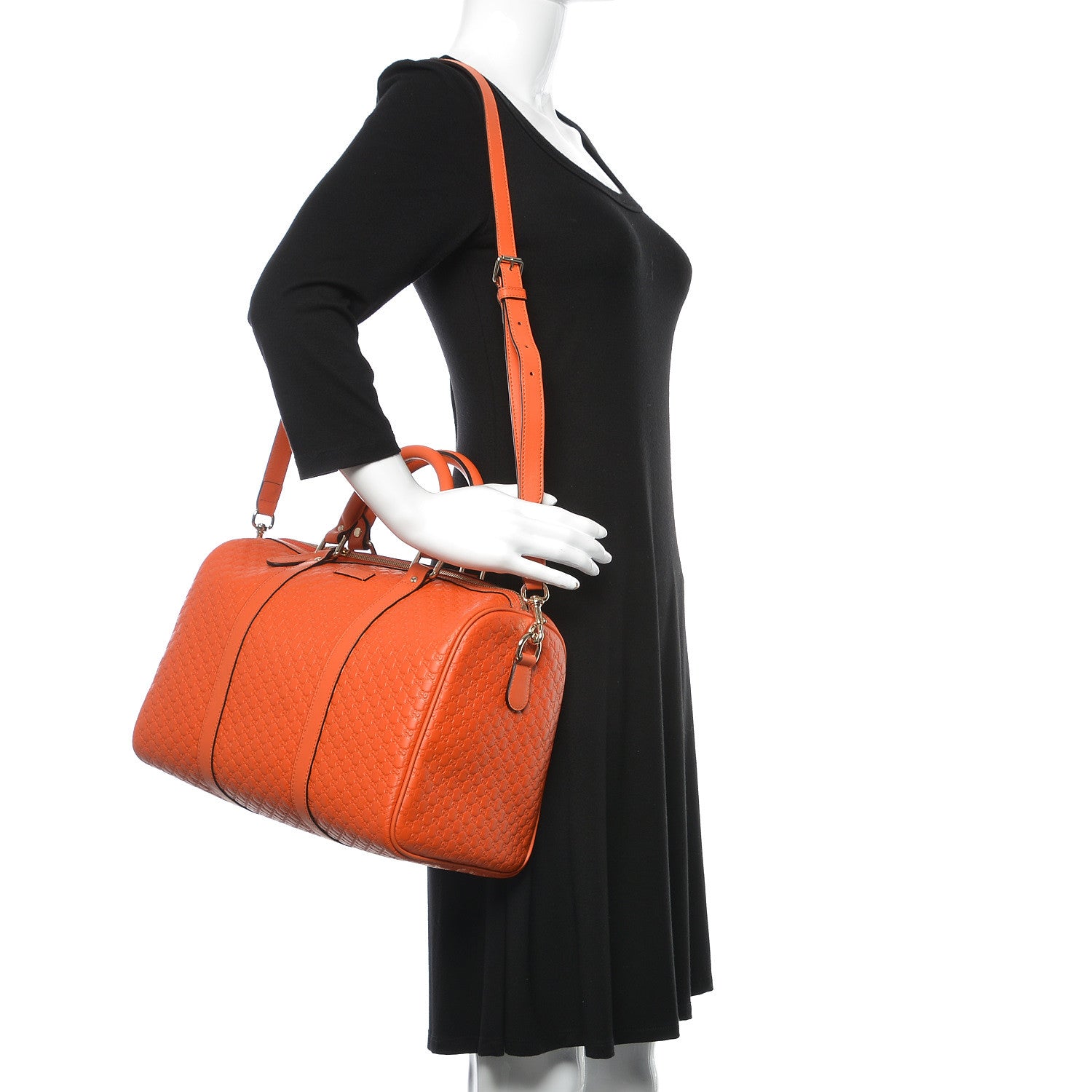 Gucci Microguccissima Medium Joy Boston Sun Orange 2 of 10
