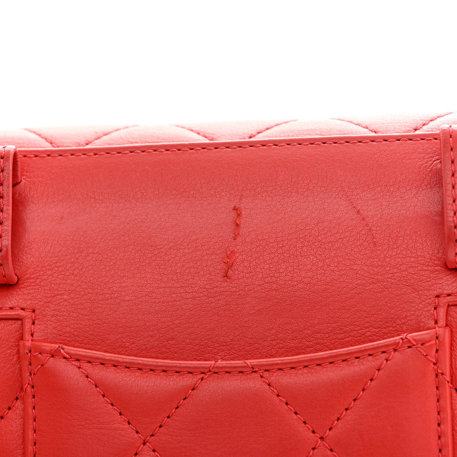 Chanel Calfskin Quilted Flap Waist Bag Red 12 of 13