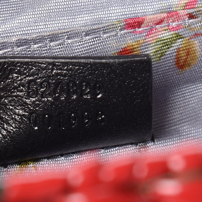 Gucci Glazed Wicker Stripe Mini Cestino Shoulder Bag Green 9 of 10