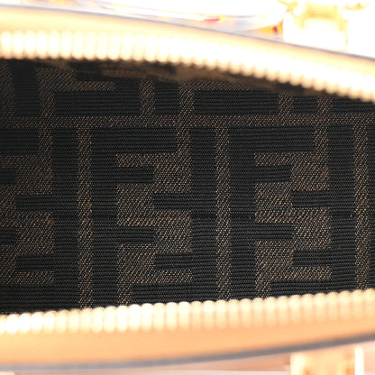 Fendi Vitello King Plexiglass Logo Embossed Mini By The Way Top Handle Boston Bag Caramello 5 of 11