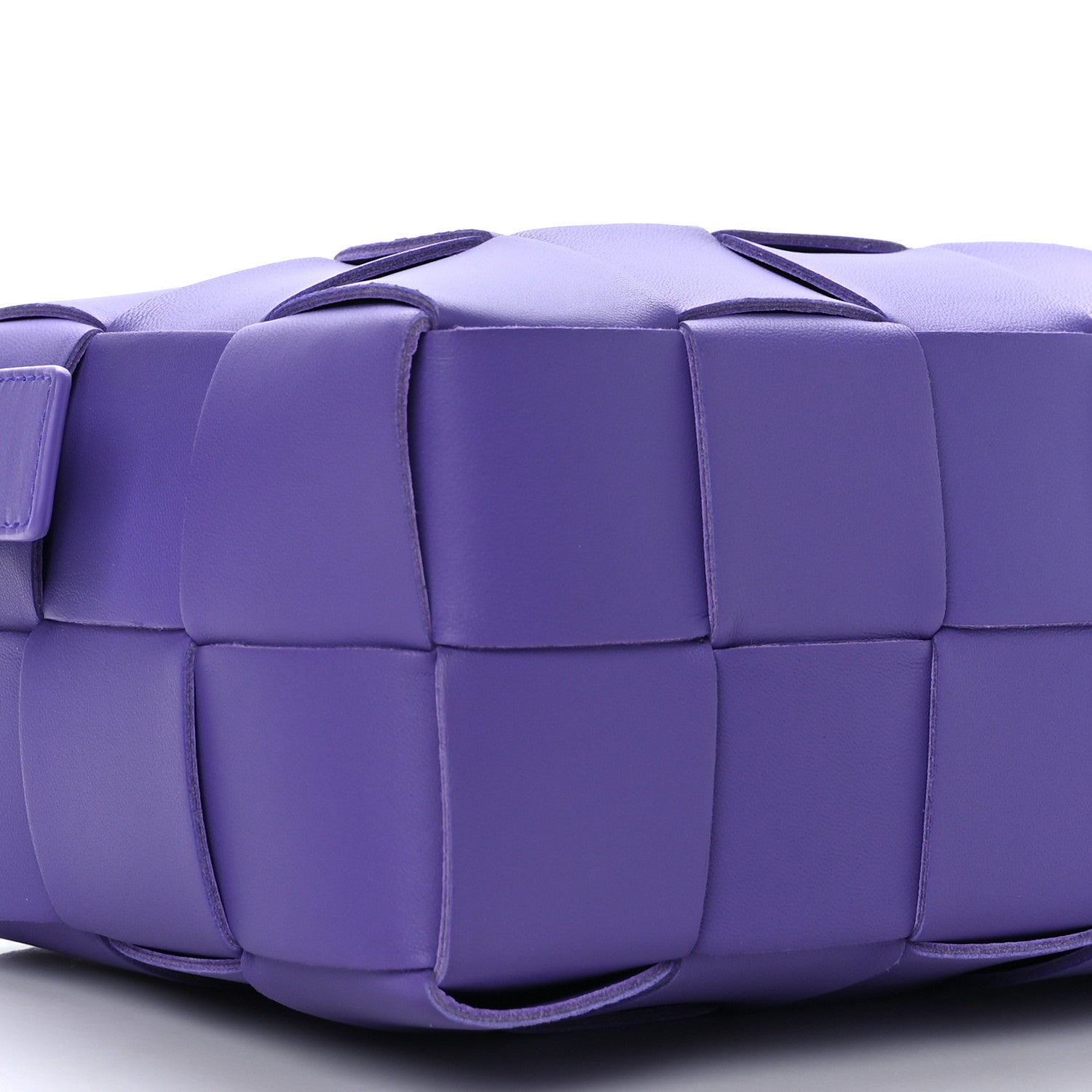 Bottega Veneta Lambskin Maxi Intrecciato Brick Cassette Bag Purple 7 of 8