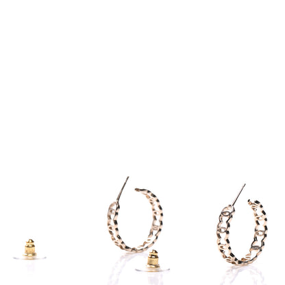 Chanel Metal CC Hoop Earrings Gold 3 of 5