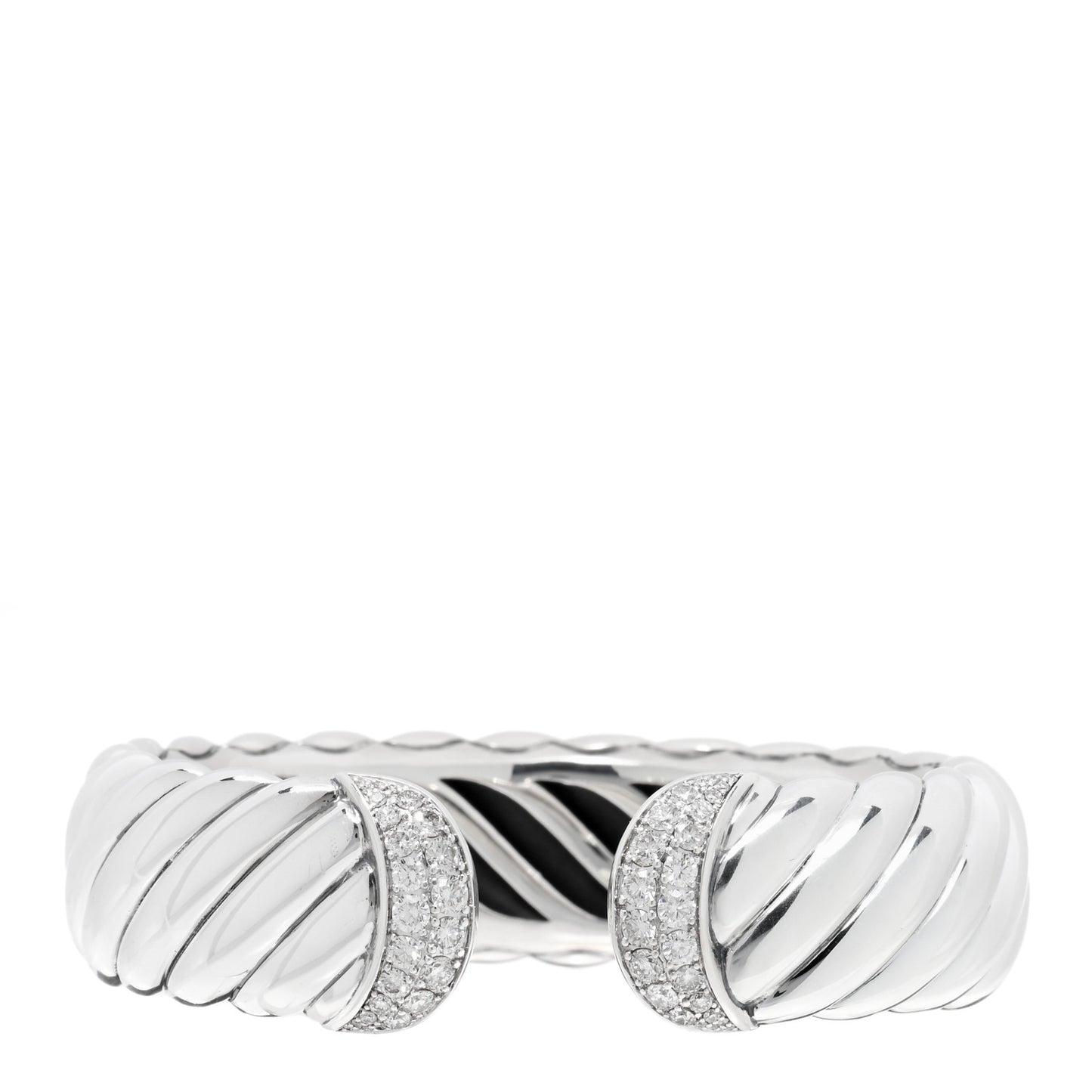 Sterling Silver Diamond 17mm Waverly Bracelet
