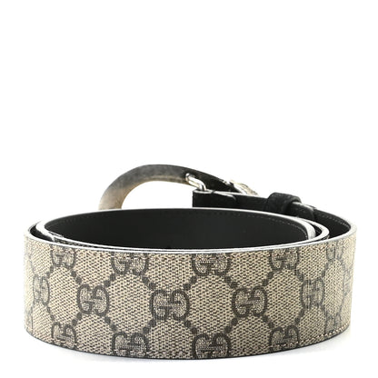 Gucci GG Supreme Monogram Suede Dionysus 40mm Belt 80 32 Beige Black 2 of 5
