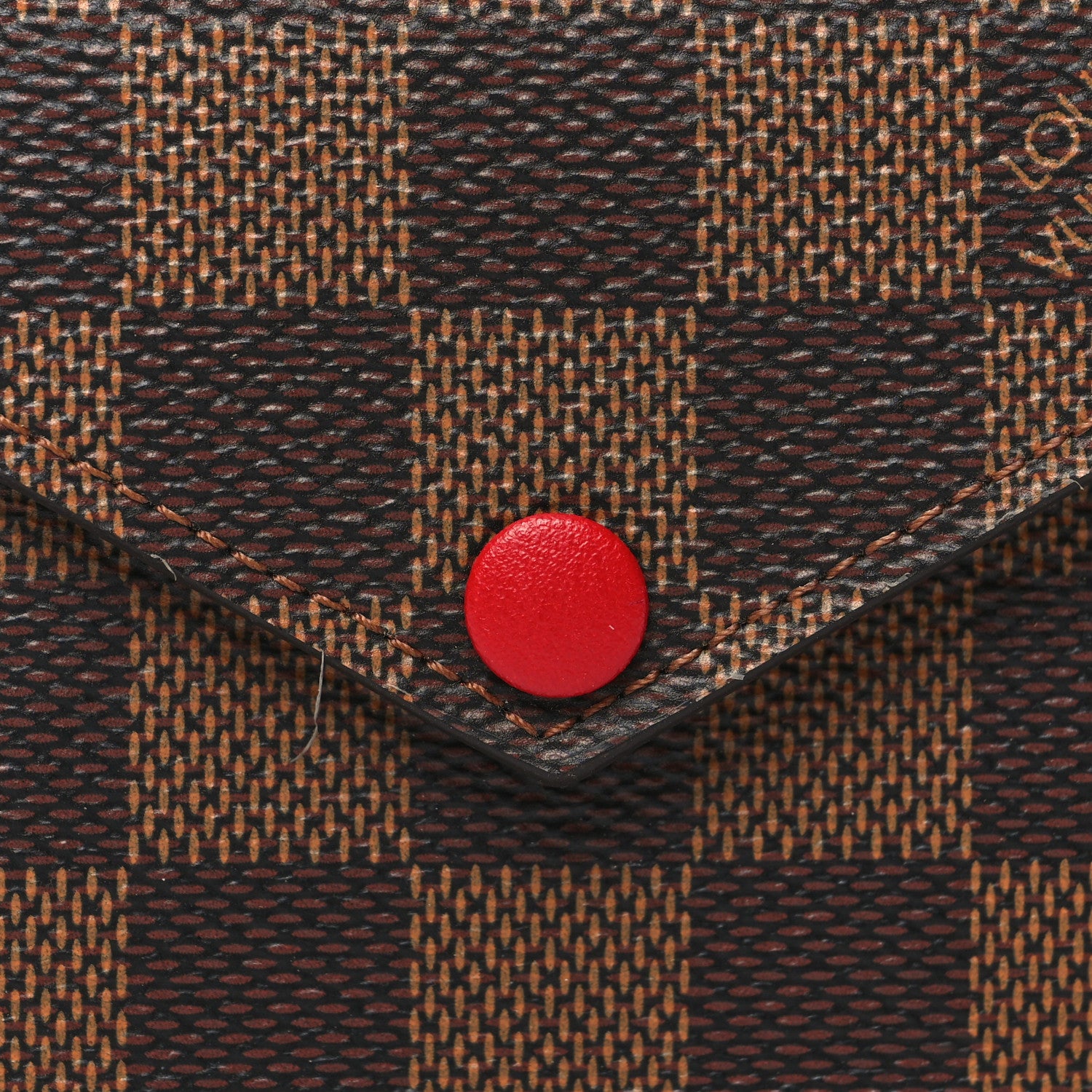 Louis Vuitton Damier Ebene Recto Verso Card Holder Red 7 of 8