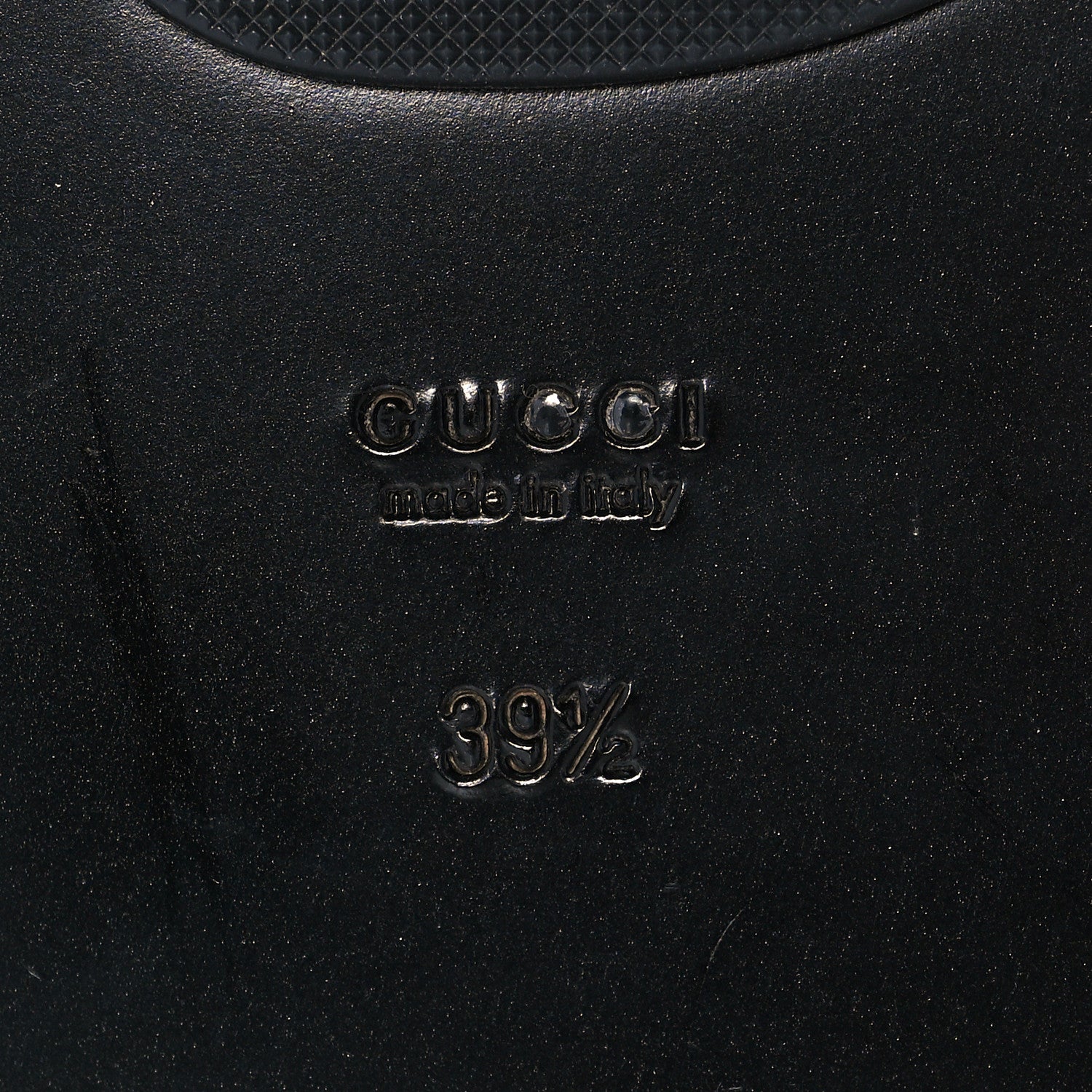 Gucci Calfskin GG Marmont Thong Sandals 39.5 Black 6 of 7