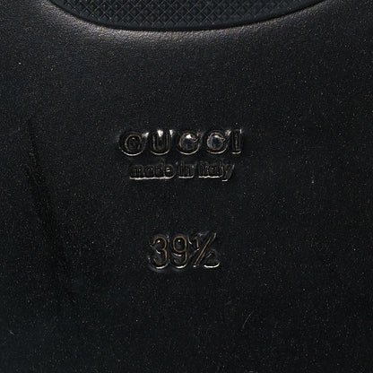 Gucci Calfskin GG Marmont Thong Sandals 39.5 Black 6 of 7