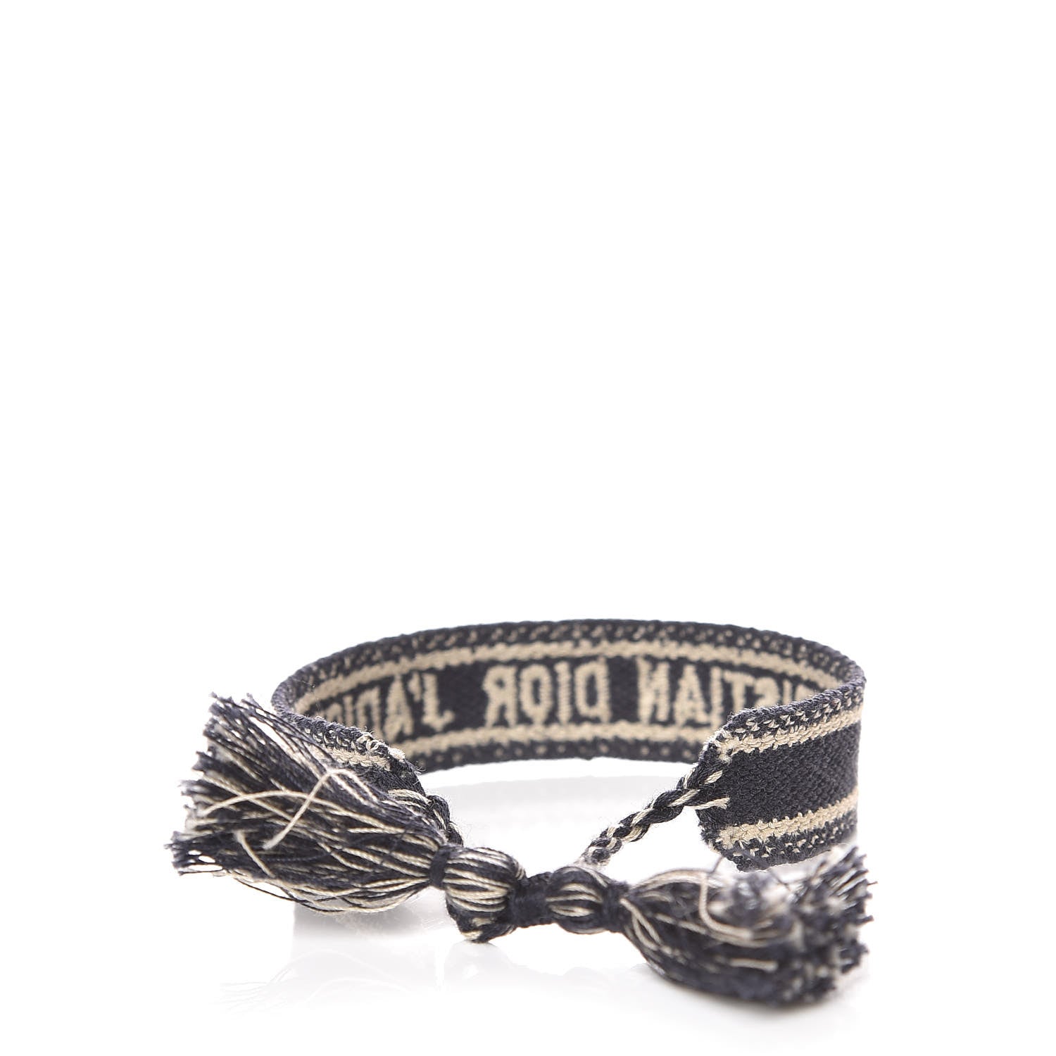 Christian Dior Woven Cotton J'Adior Friendship Bracelet Set Navy 5 of 7