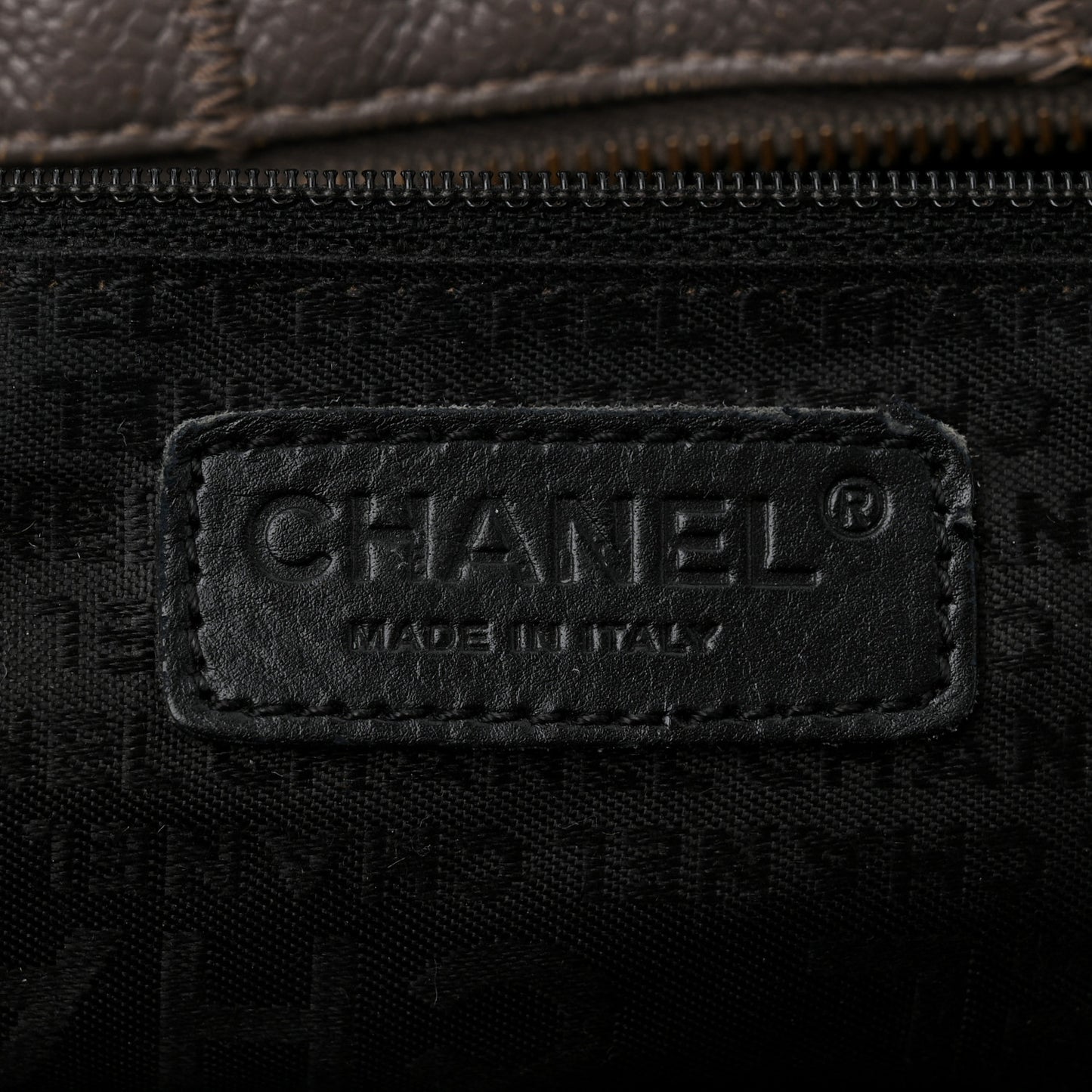 Caviar Square Stitched Bowler Grey