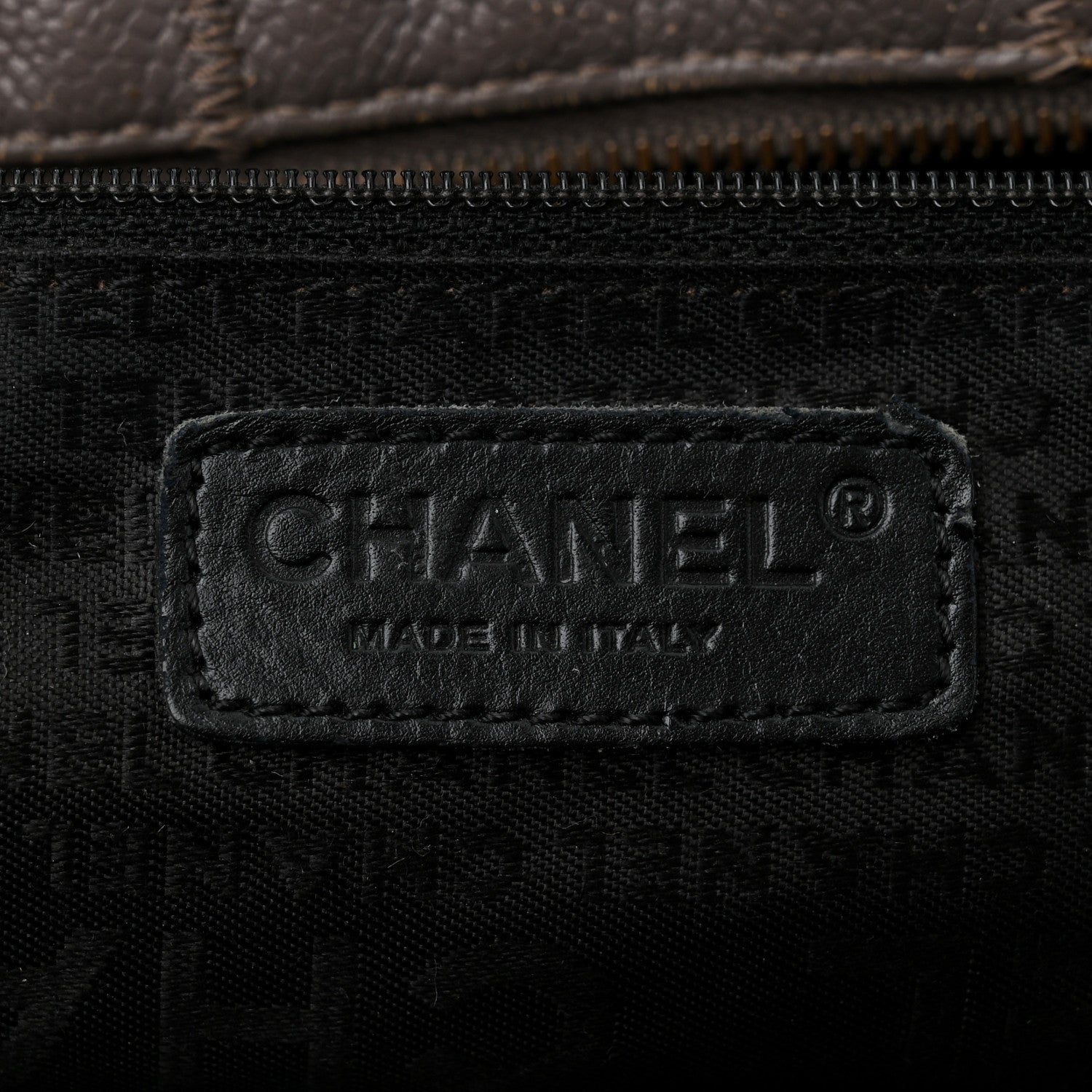 Chanel Caviar Square Stitched Bowler Grey 6 of 17