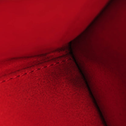 Celine Drummed Calfskin Nano Luggage Coquelicot 8 of 8