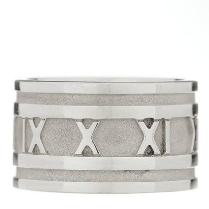 Tiffany Sterling Silver 12mm Atlas Band Ring 52 6 1 of 4