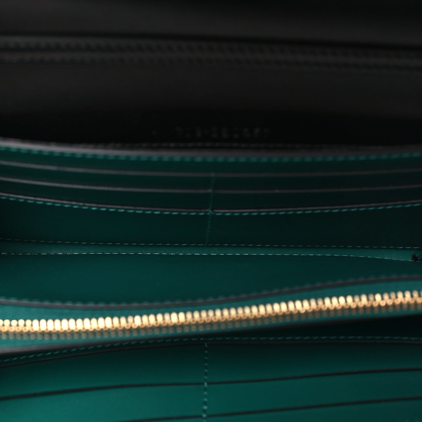 Calfskin Serpenti Forever Chain Wallet Black