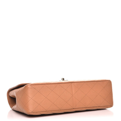 Chanel Caviar Quilted Jumbo Single Flap Light Brown 5 of 9