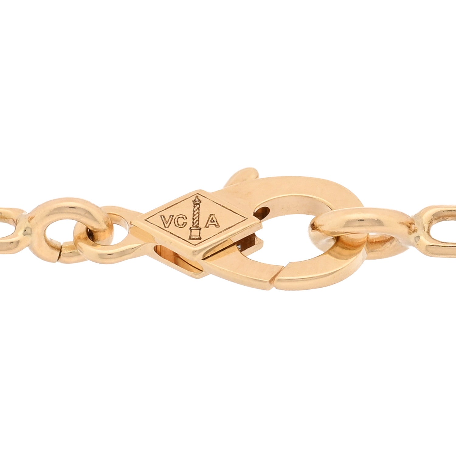 Van Cleef & Arpels 18K Yellow Gold Mother of Pearl 5 Motifs Vintage Alhambra Bracelet 5 of 5