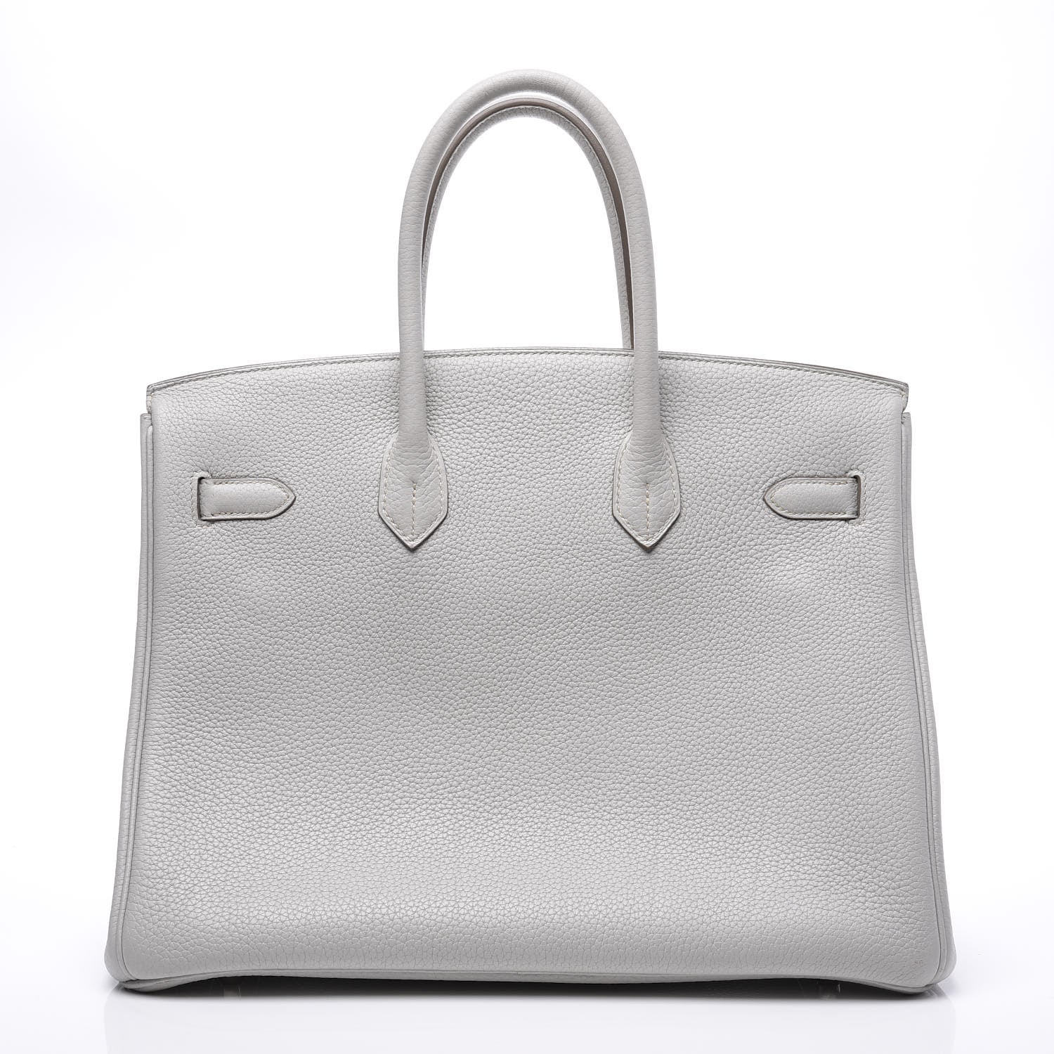 Hermes Taurillon Clemence Lizard Club Birkin 35 Gris Perle White Mykonos 3 of 31