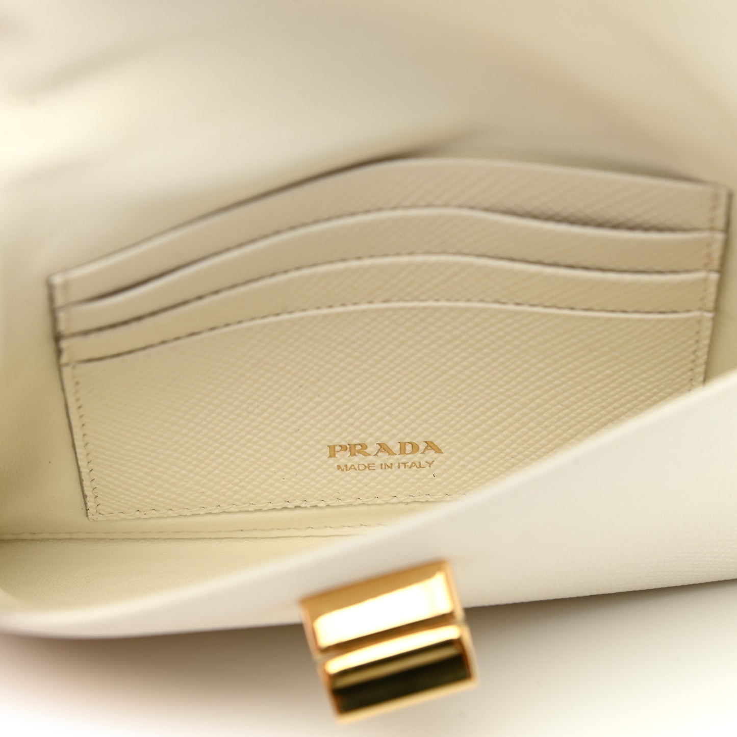 Saffiano Envelope Clutch White