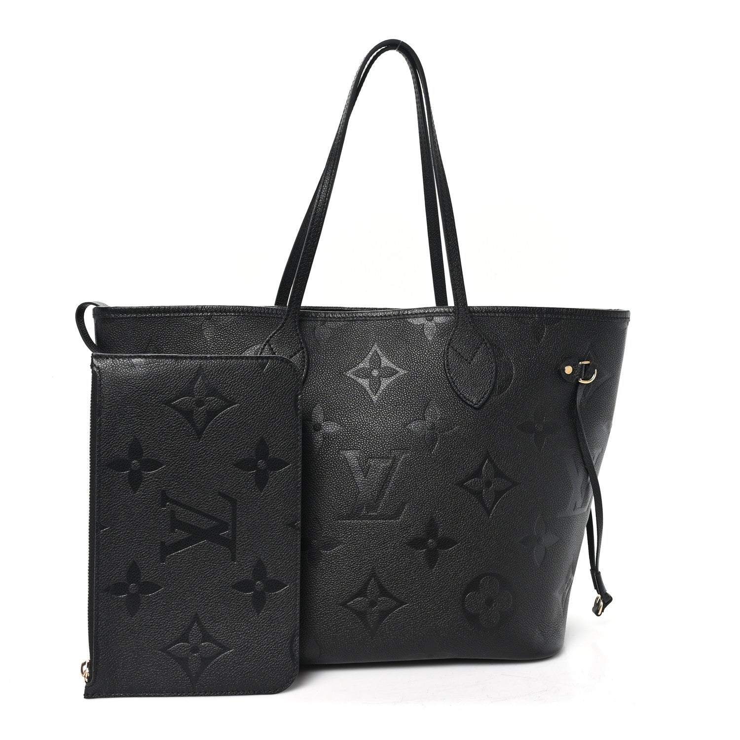 Louis Vuitton Empreinte Monogram Giant Neverfull MM Black 3 of 10