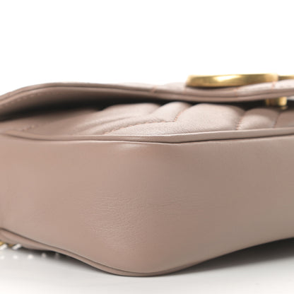 Gucci Calfskin Matelasse Super Mini GG Marmont Shoulder Bag Porcelain Rose 6 of 12