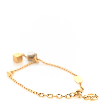 Louis Vuitton Crystal Luckygram Bracelet Gold Silver 3 of 6