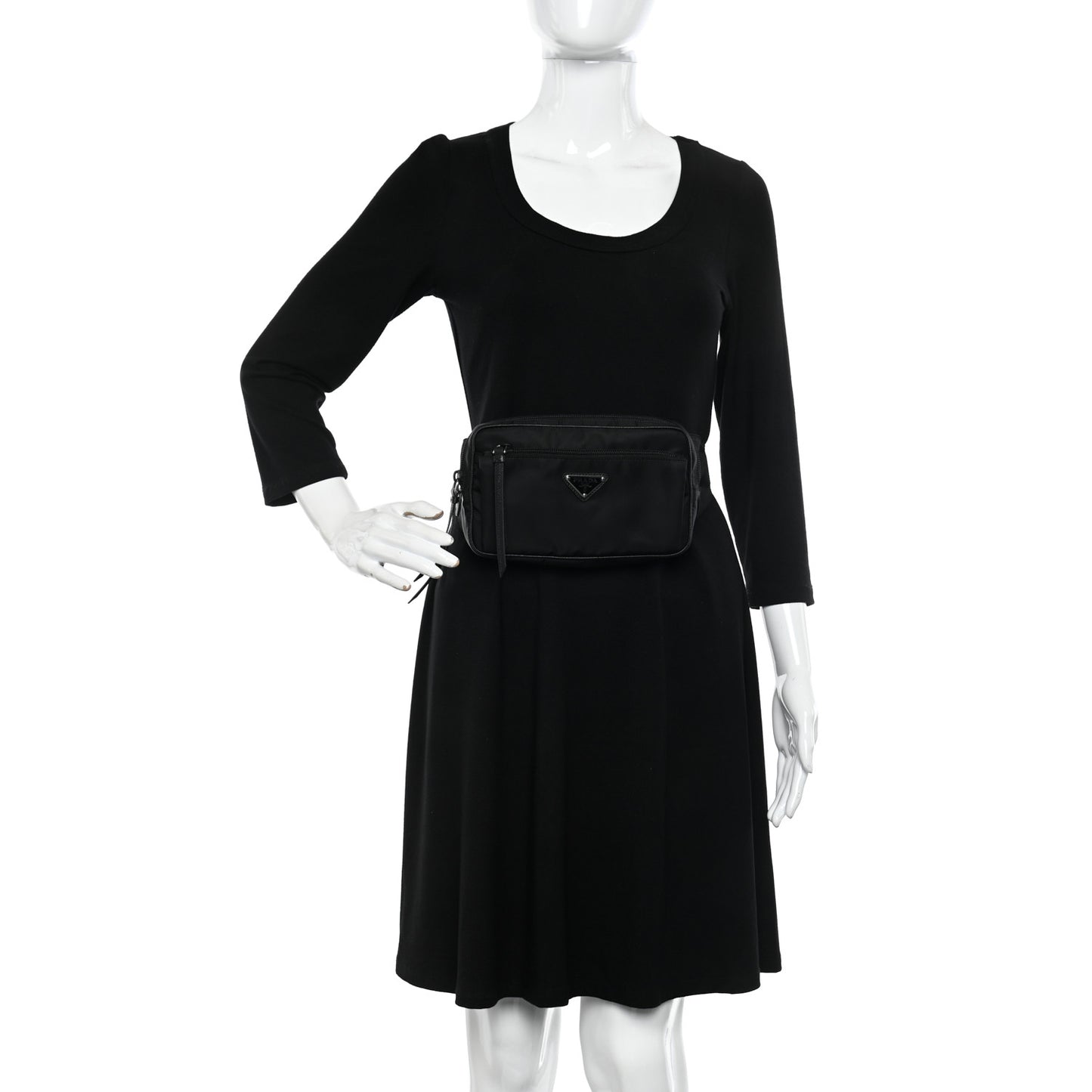 Tessuto Nylon Belt Bag Black