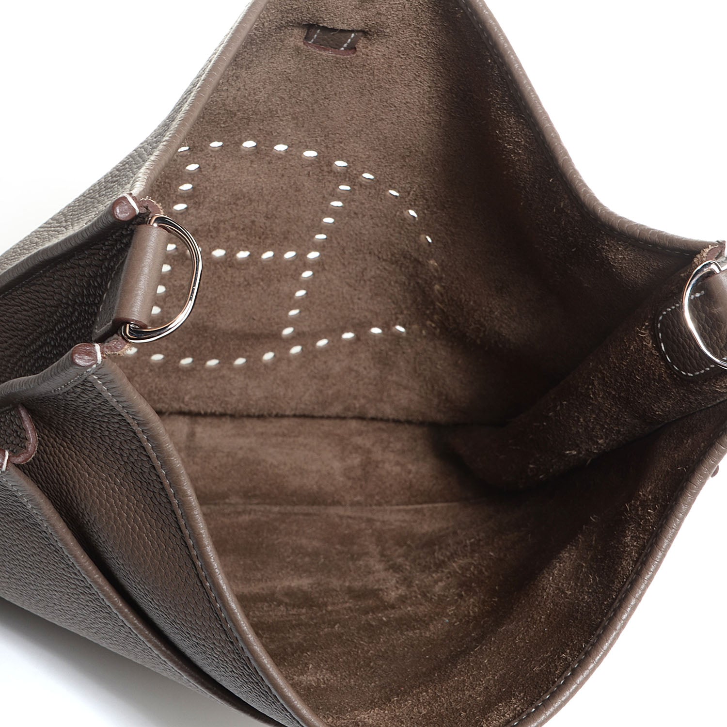 Hermes Taurillon Clemence Evelyne III GM Etoupe 6 of 16