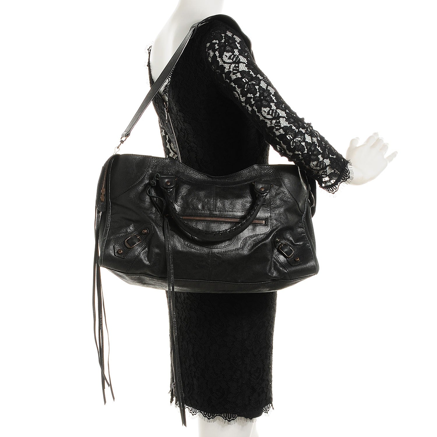 Balenciaga Agneau Classic Hardware Part Time Black 2 of 15