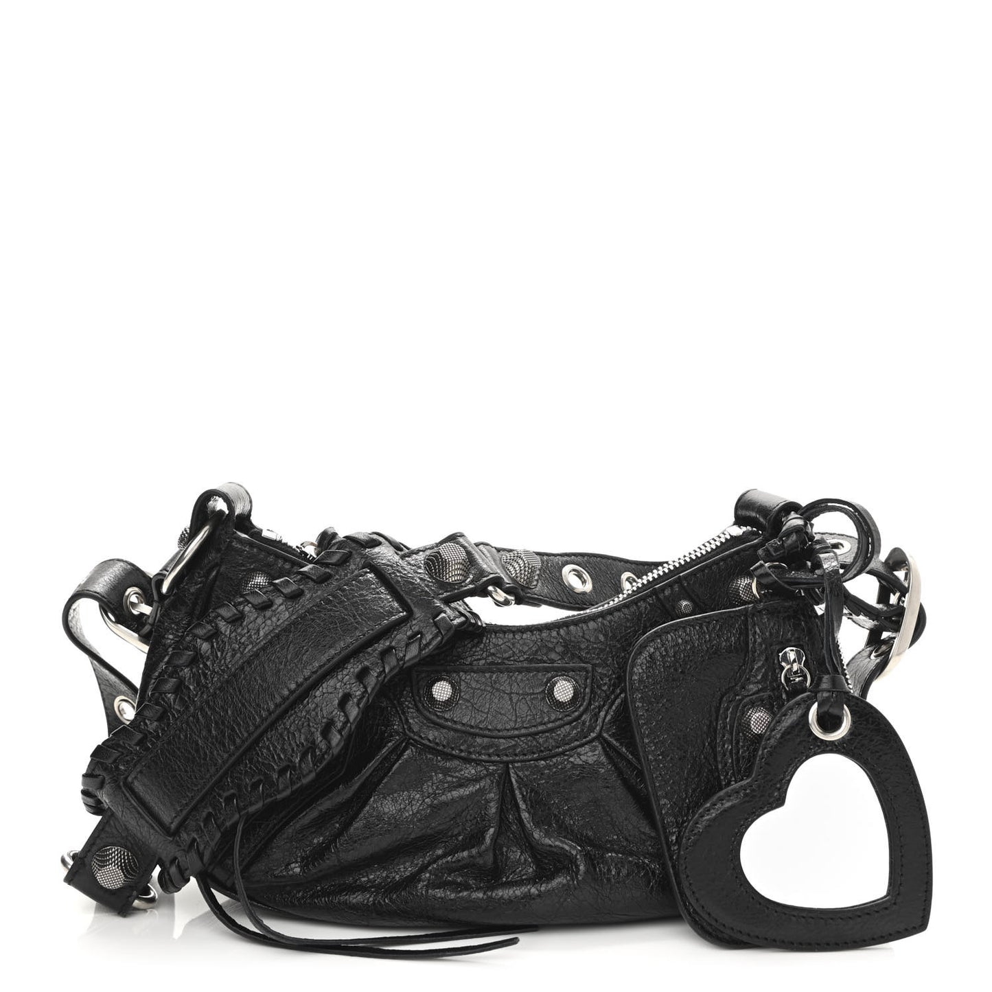 Agneau Arena Le Cagole Shoulder Bag XS Black