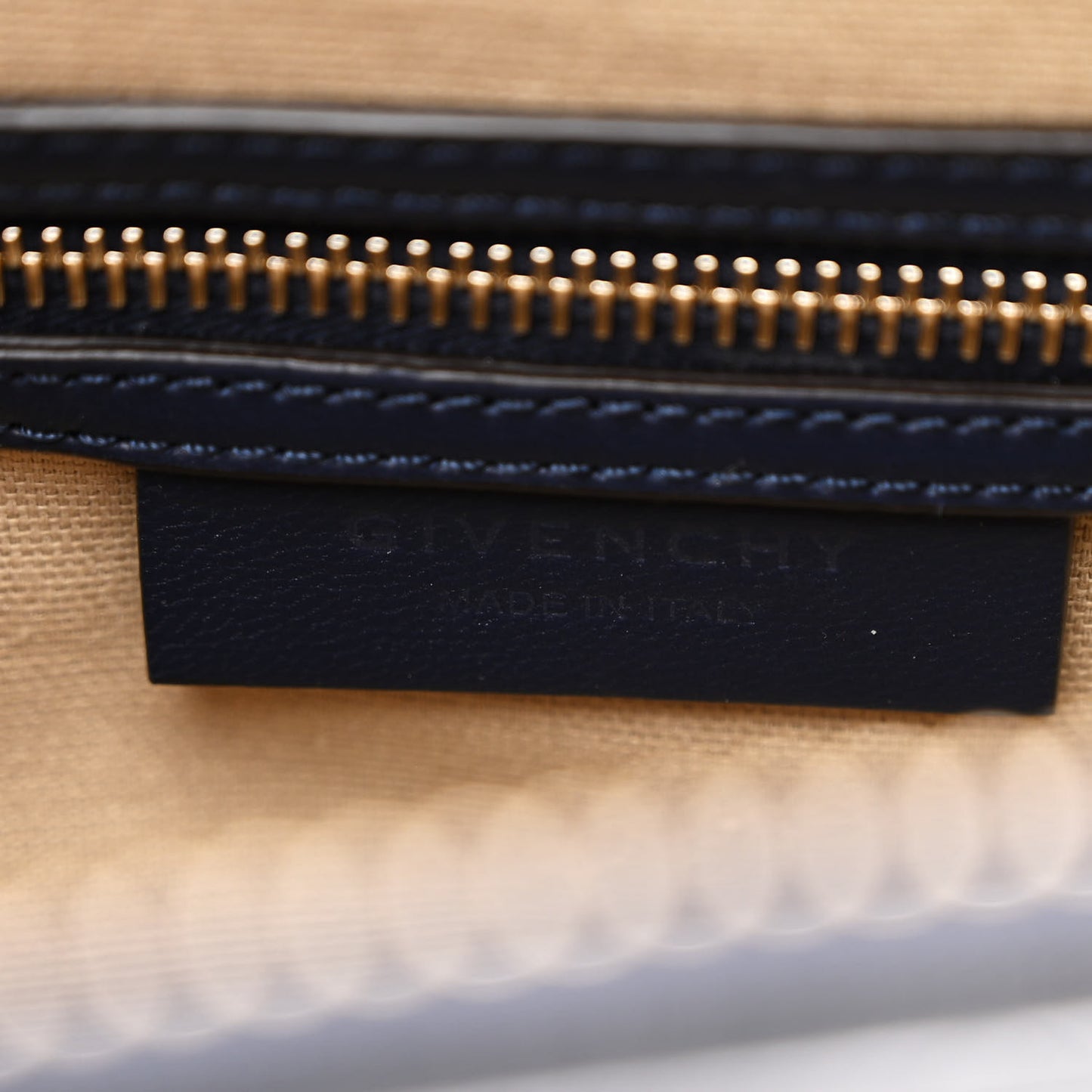 Calfskin Crocodile Embossed Small Antigona Navy