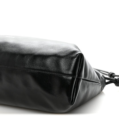 Loewe Patent Lambskin Donut Chain Large Flamenco Knot Clutch Black 9 of 9