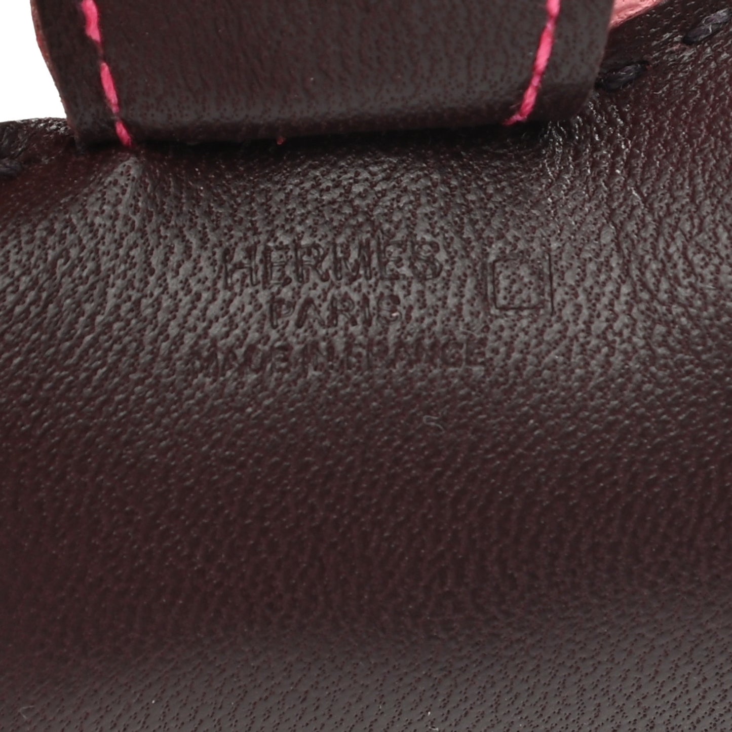 Milo Lambskin Matte Alligator Touch Grigri Rodeo Horse Bag Charm PM Rouge Sellier Framboise Rose Sakura