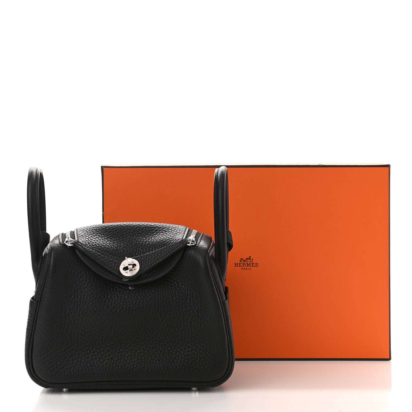 Taurillon Clemence Mini Lindy 20 Black