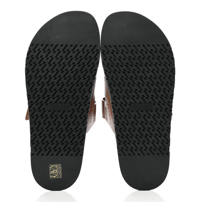 Hermes Calfskin Mens Chypre Sandals 42.5 Naturel 5 of 9