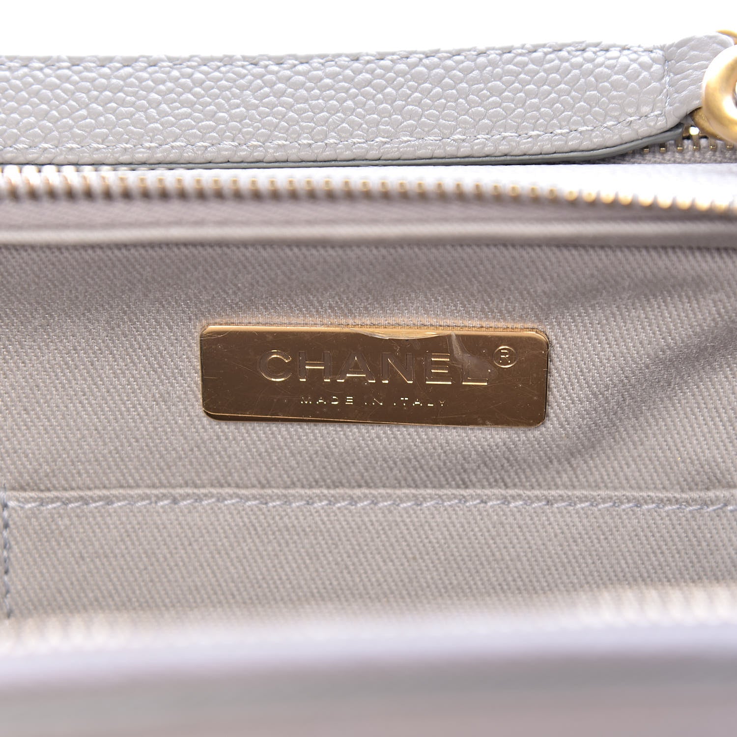 Chanel Caviar Quilted Small Camera Case Grey 6 of 11