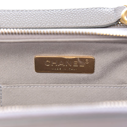 Chanel Caviar Quilted Small Camera Case Grey 6 of 11