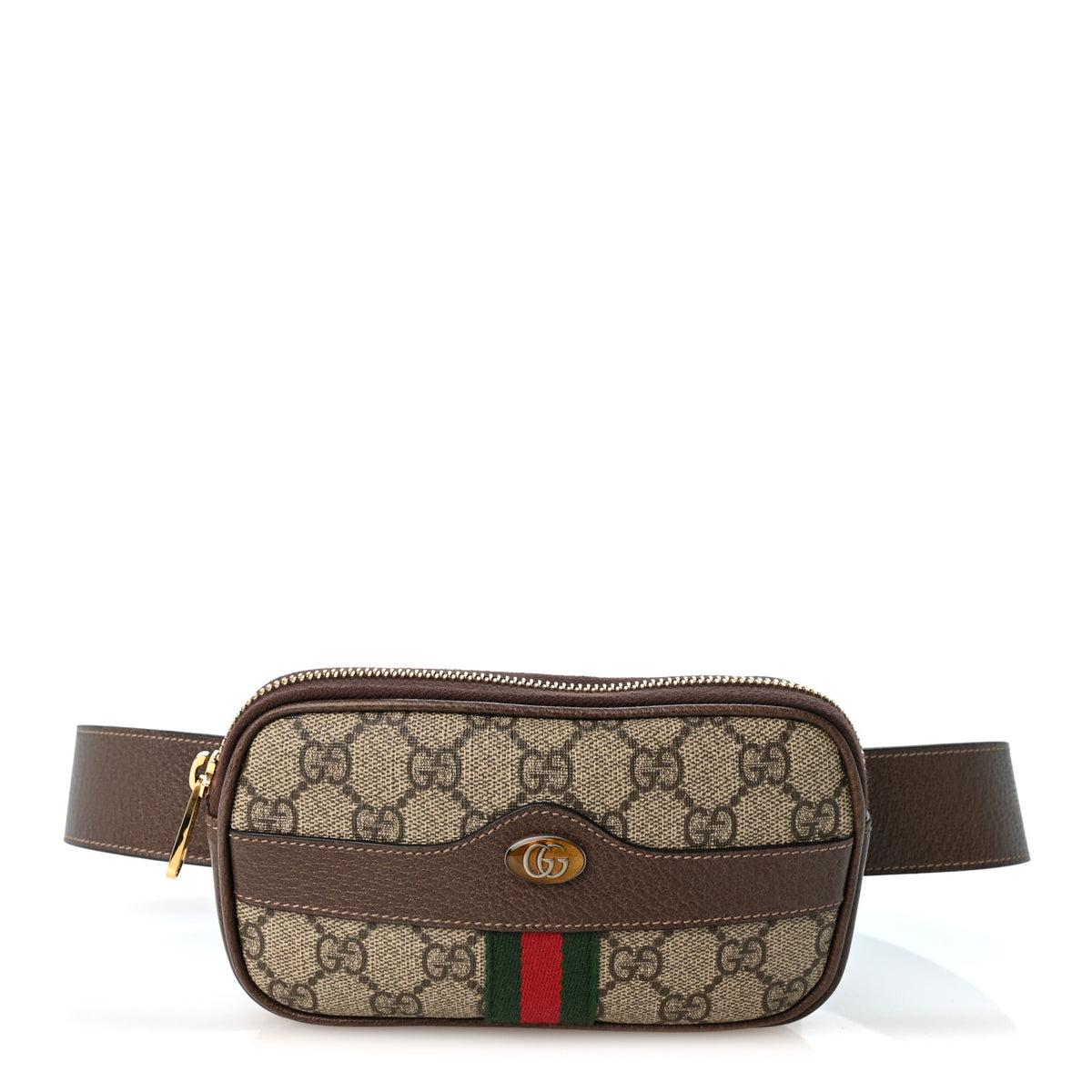 GG Supreme Monogram Ophidia Belted iPhone Case 75 30 Dark Brown