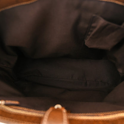 Gucci Monogram Piston Lock Tote Brown 5 of 13