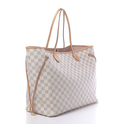Louis Vuitton Damier Azur Neo Neverfull GM Rose Ballerine 3 of 11