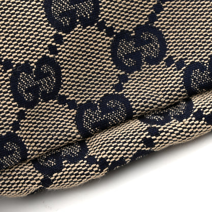 Gucci GG Monogram Web Double Pocket Belt Bag Navy 13 of 14