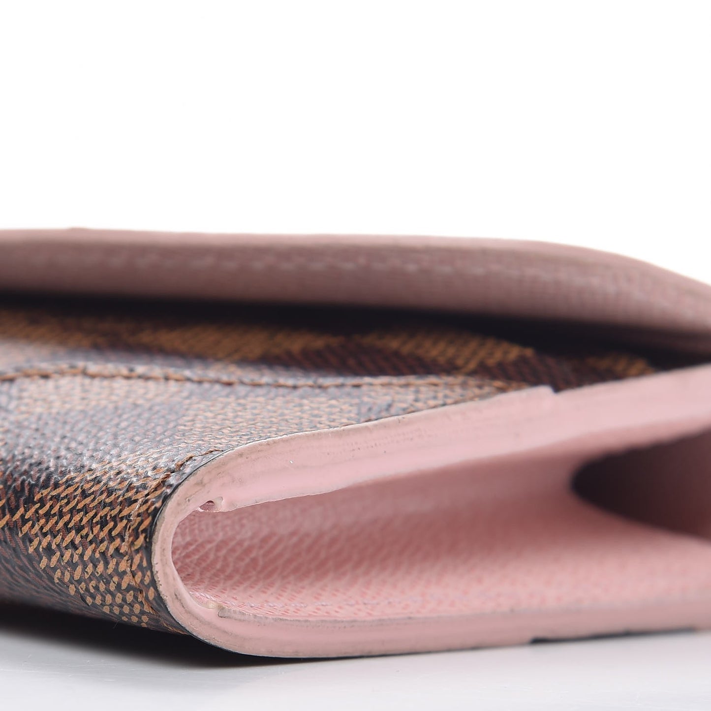 Damier Ebene Caissa Wallet Rose Ballerine