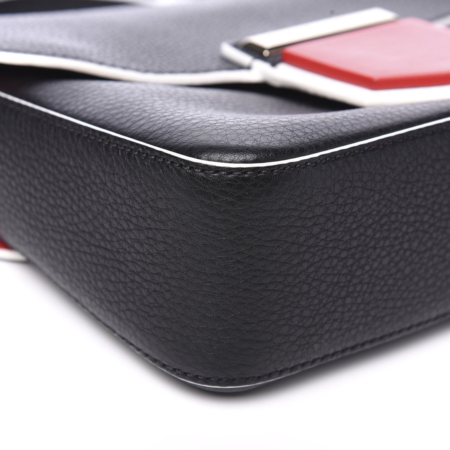 Givenchy Calfskin Small Nobile Shoulder Bag Black Red 6 of 9