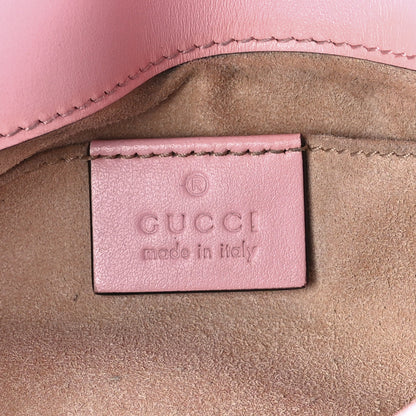 Gucci Calfskin Matelasse Mini GG Marmont Shoulder Bag Wild Rose 5 of 11