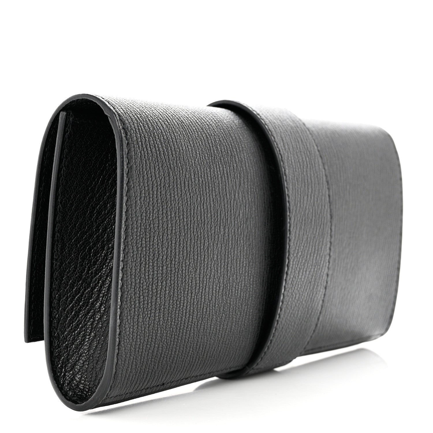 Hermes Chevre Mysore Medor 23 Clutch Black 3 of 9