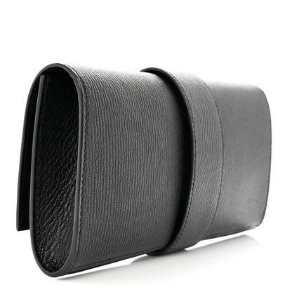 Hermes Chevre Mysore Medor 23 Clutch Black 3 of 9