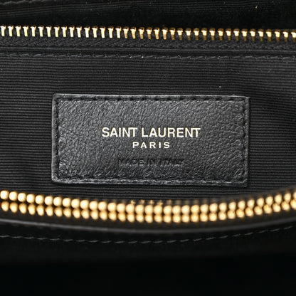 Saint Laurent Calfskin Y Quilted Monogram Large Loulou Chain Satchel Black 6 of 13