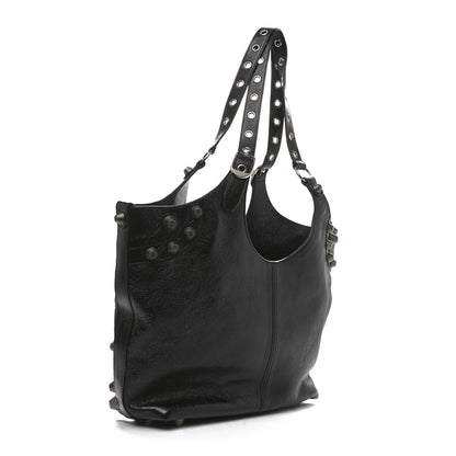 Balenciaga Agneau Arena Medium Le Cagole Carry All Bag Black 2 of 10