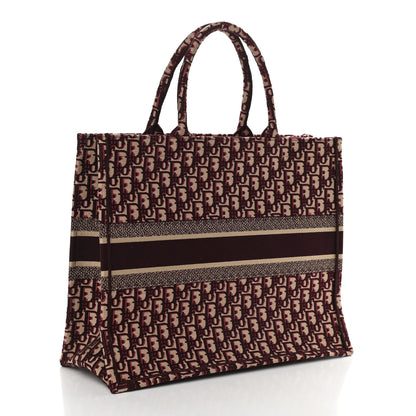 Christian Dior Oblique Large Book Tote Burgundy Multicolor 3 of 8