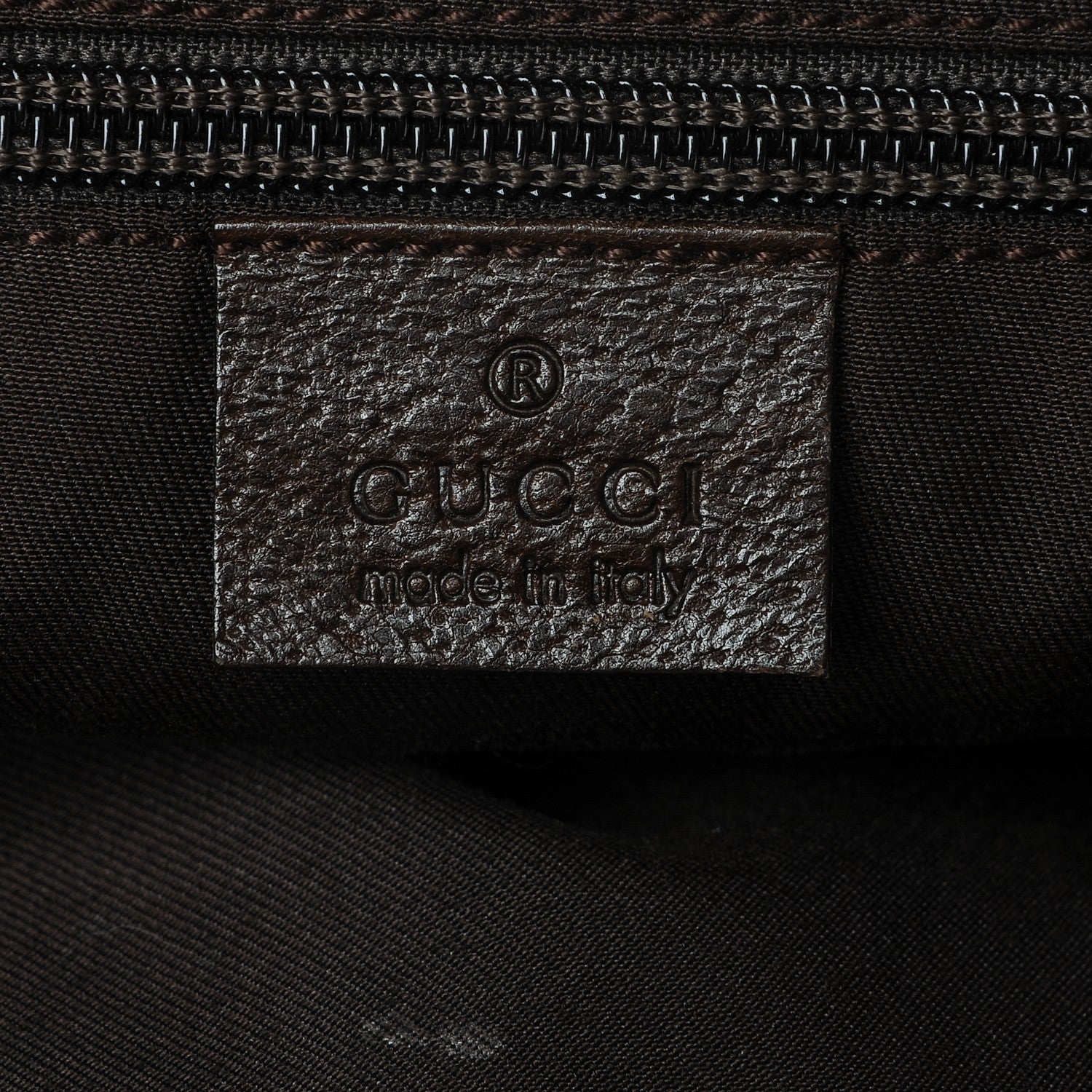 Gucci GG Monogram Large Web Handle Bucket Tote Dark Brown 5 of 6